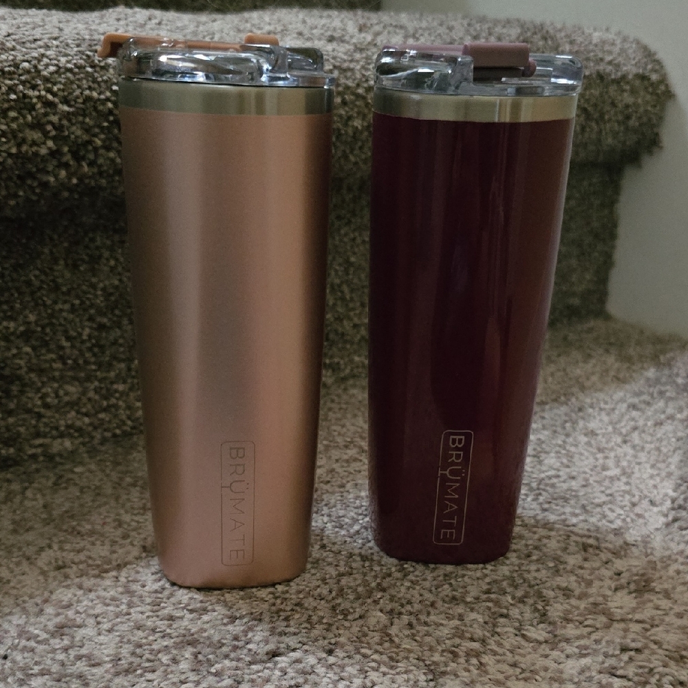 BrüMate Insulated Tumblers - Copper and Burgundy